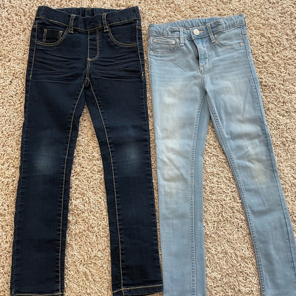 Jeans/jeggings Girls H&M, dopodopo. Size 6-7